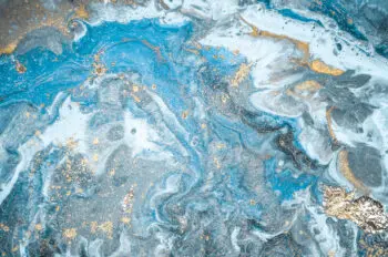 Blue with Gold Splatter Marbler