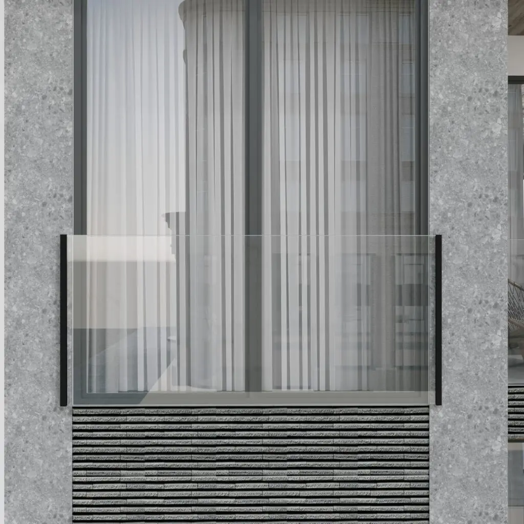 Juliet Balcony & Top Mount System (White, Grey OR Black)